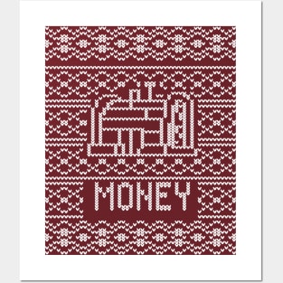 krusty krab money knitting pattern Posters and Art